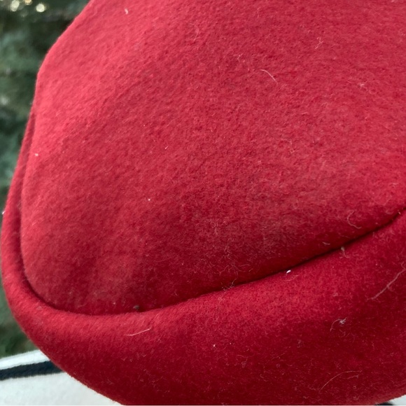 Vintage 60s Fezette Co Felt Fez Hat Tassel Sequin Sword Saif Side Shriners Red - Picture 6 of 6